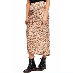 Free People Leopard Skirt